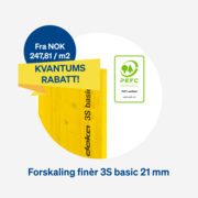 Forskaling finèr 3S basic 21 200/50cm Forskaling finèr 3S basic 21 200/50cm