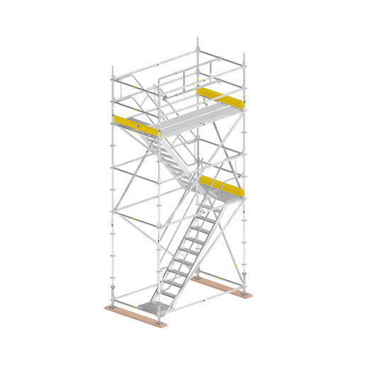 Treppenturm B 1,4m L 2,57m H 2,2m gegenläufig